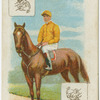 Jockey: E. Calder, Col: Duke of Devonshire.