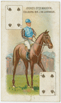 Jockey: Otto Madden, colours: Mr. J.W. Larnach.