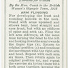 Exercises for women: arm flinging.