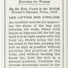 Exercises for women: leg lifting and circling.