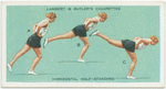 Exercises for women: horizontal half-standing.