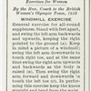 Exercises for women: windmill exercise.