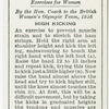 Exercises for women: high kicking.