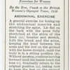 Exercises for women: abdominal exercise.