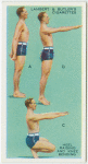 Exercises for men: heel raising and knee bending.