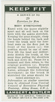 Exercises for men: body stretching.