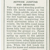 Exercises for men: astride jumbing and bending.