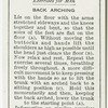 Exercises for men: back arching.