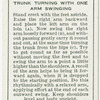 Exercises for men: trunk turning with one arm swinging.