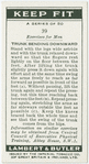 Exercises for men: trunk bending downward.