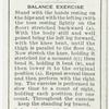 Exercises for men: balance exercise.