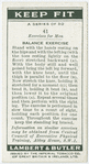 Exercises for men: balance exercise.