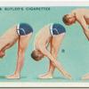 Exercises for men: trunk bending and unrolling.