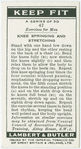 Exercises for men: knee springing and stretching.