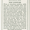 Exercises for men: arm exercise.