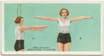 Exercises for women: preliminary breathing exercise.