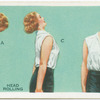 Exercises for women: head rolling.