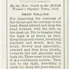 Exercises for women: head rolling.