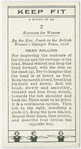 Exercises for women: head rolling.