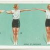 Exercises for women: arm flinging.