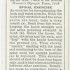 Exercises for women: spinal exercise.