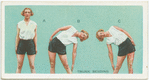 Exercises for women: trunk bending.