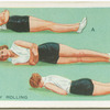 Exercises for women: body rolling.