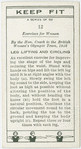 Exercises for women: leg lifting and circling.