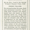 Exercises for women: prone falling.