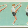 Exercises for women: high kicking.