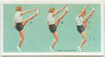Exercises for women: high kicking.
