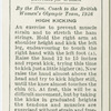 Exercises for women: high kicking.