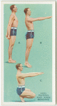 Exercises for men: heel raising and knee bending.