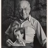 Richard Plant with self-portrait. NYC.