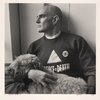Larry Kramer with Molly. NYC.
