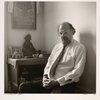 Allen Ginsberg at his altar. New York, NY.