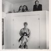 Mary Wings with a cut-out of Dr. Evelyn Hooker. San Francisco, CA.