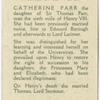 Catherine Parr.