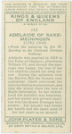 Adelaide of Saxe-Meiningen.