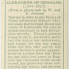 Alexandra of Denmark.