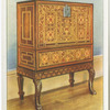 Inlaid rosewood cabinet on stand.