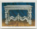 Silver table presented to King William III.