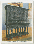 Flemish cabinet of carved ebony.