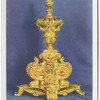 One of a pair of silver-gilt fire-dogs.