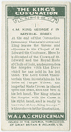 H. M. King George V in Imperial Robes.