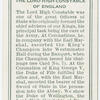 The Lord High Constable of England.