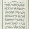 Eagle Ampulla and Spoon.