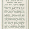 The Legend of the Coronation Ring.
