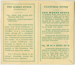 Ten weeks stock (Promptness)