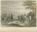 Interview of Massosoit with the Pilgrims